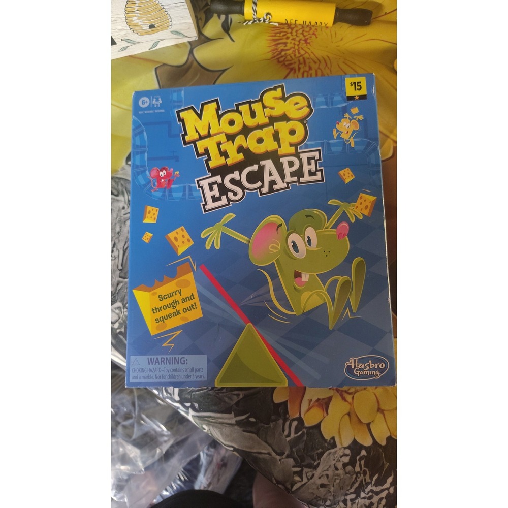 Hasbro Gaming Mouse Trap Escape Board Game Family Kids Ages 6 Plus 2-3 Players